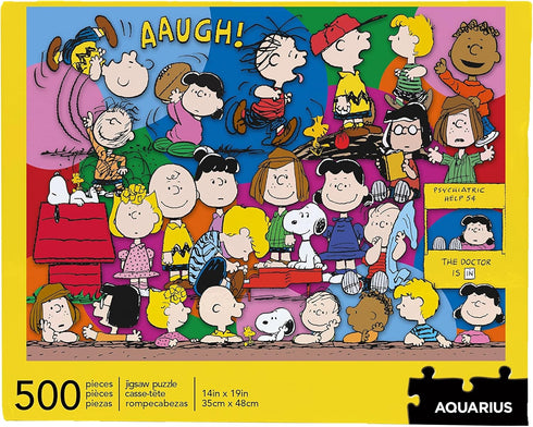 Aquarius Peanuts Gang Jigsaw Puzzle (500 Pieces), Collectibles, Glare Free, Games, 14 x 19 Inches...
