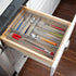 Honey-Can-Do KCH-02162 Steel Mesh 6-Compartment Cutlery Utensil Organizer, Silver, 16x11.25x2...