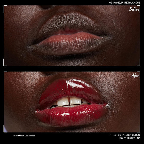 NYX PROFESSIONAL MAKEUP This Is Milky Gloss, Lip Gloss with 12 Hour Hydration, Vegan - Malt Shake (Warm Red)...