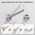 Day Moon™ Brushed Nickel Toilet Paper Holder - Toilet Paper Holder Wall Mount - Modern Toilet Paper Roll Holder, Toilet Paper Holder Brushed Nicke...