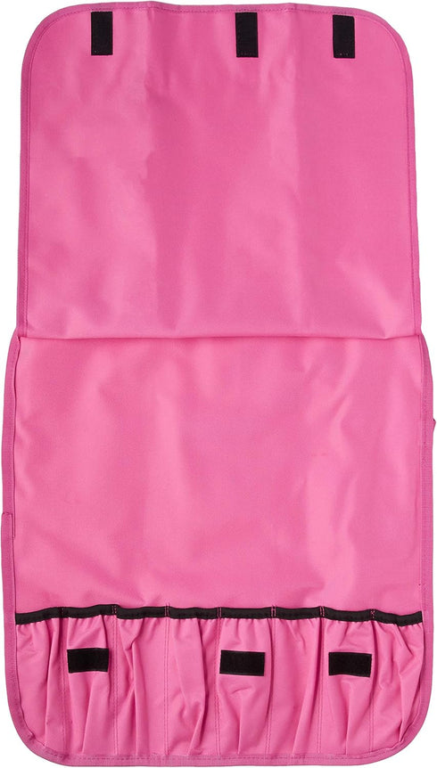Mercer Culinary 7-Pocket Knife Roll Storage Bag, Pink...