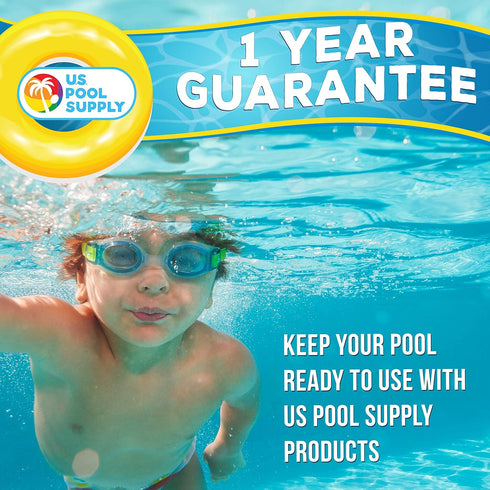 U.S. Pool Supply Pool Thermometer with Tether String, Blue - Measures Water Temperature Up to 120° F (50° C) - Swimming Pools, Spas, Hot Tubs, Pon...