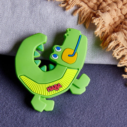 HABA Crocodile Silicone Teething and Grasping Baby Toy...