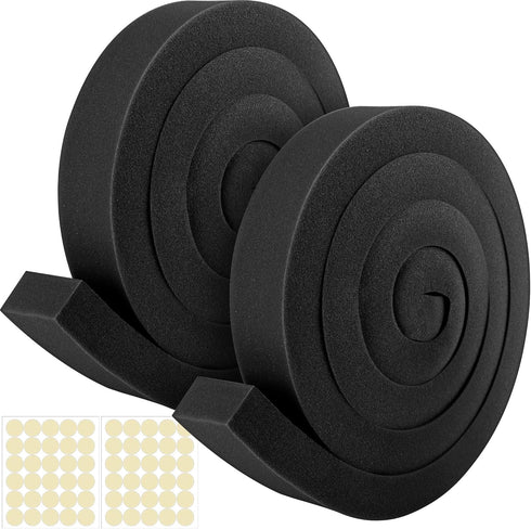 2 inch x 6.5 ft Air Conditioner Foam Tape-2Pcs Foam Air Conditioner Weatherseal Tape-Non-Adhesive Foam Seal Strip with Glue Point for Air Conditio...