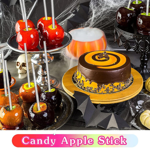 Zopeal 200 Pieces Acrylic Lollipop Sticks Cake Pops Candy Treat Sticks for Wedding Halloween Christmas Candy Cake Pops Toppers Chocolate Cookie De...