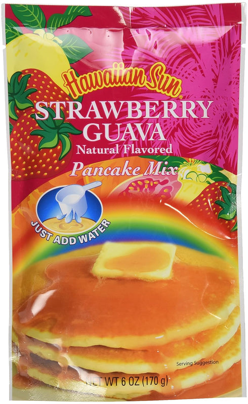 Hawaiian Sun Strawberry Guava Pancake Mix, 6 Ounce...