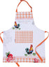 AMOUR INFINI Cotton Aprons for Women with Pocket, Adjustable Strap and Waist Ties Washable Aprons for Baking, Cooking, Gardening (27.5 x 33 Inches...