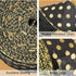 1.5 Inch Wedding Ribbon Wired Burlap Stripes Ribbon for Wreath Stripes Dots for Christmas Anniversary Bachelor Party Decor Craft, 3 Rolls (Black a...
