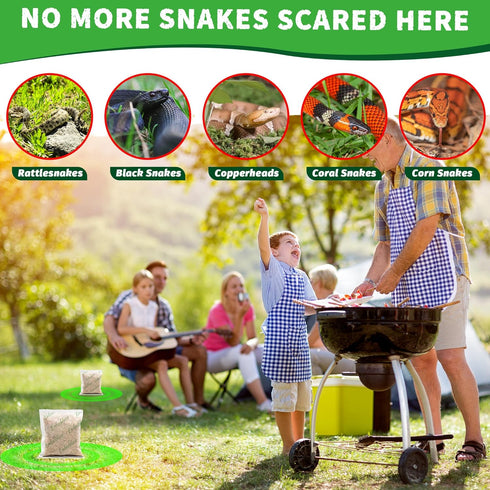 10Pouches Natural Snake Repellent for Yard Powerful, Snakes Repellent Pet Safe Outdoor, Snake Deterrents for Outside and Get Rid of Snakes, Rattle...