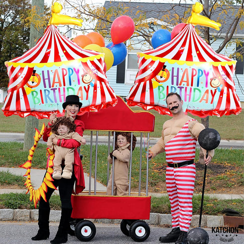 Katchon, Circus Tent Carnival Balloons - Gaint 30 Inch, Pack of 2 | Carnival Theme Party Decorations | Circus Balloons for Carnival Decorations | ...