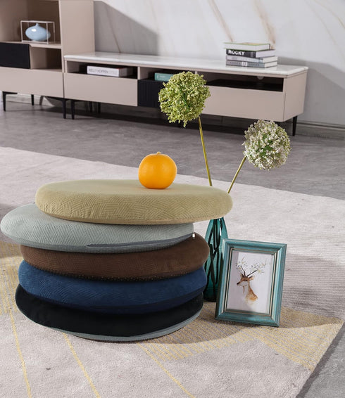 Sigmat Memory Foam Seat Cushion Anti-slip Soft Round Stool Cushion Chair Pad 16 Inch Camel...