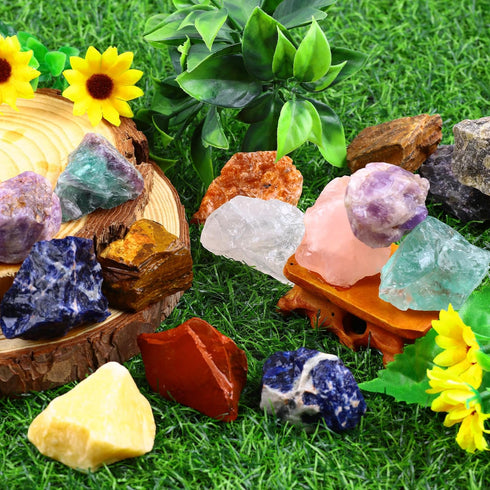 1 LB Bulk Rough Madagascar Stones Mix Natural Raw Crystal Stones for Tumbling Fountain Rocks Decoration Polishing Wire Wrapping Healing Crystal La...