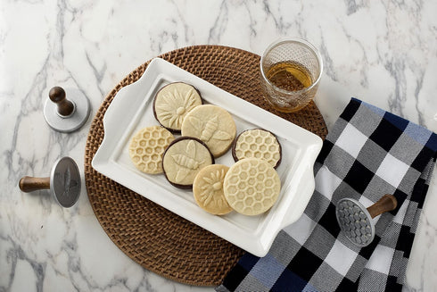 Nordic Ware 01250 Honeybee Cast Cookie Stamps...