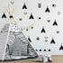 Tents Wall Decals Peel and Stick for Kids, Baby Bedroom Nursery and Living Room, Tribal TeePees Vinyl Wall Stickers Decor (Black)...