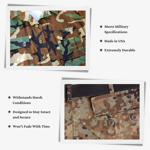 ButtonMode Military Spec Army Buttons BDU ACU OCP GI LE Police Tactical Cadet Uniform Button Set Includes 12 Olive Drab Green 19mm (3/4 Inch) Butt...