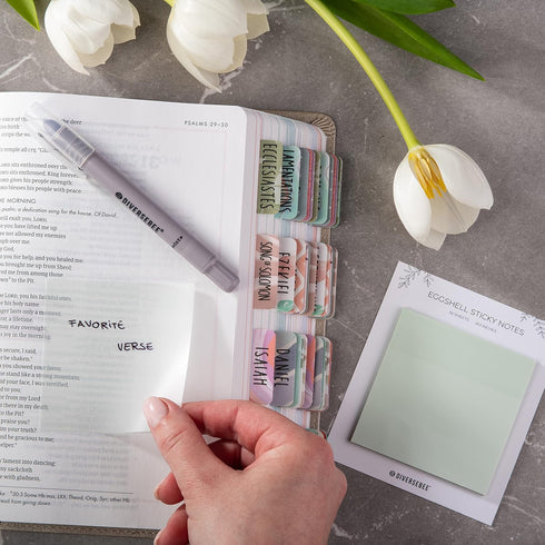 DiverseBee 50 Sheets Pastel Transparent Sticky Notes, 3x3” Clear Sticky Tabs, Translucent Page Flags Book Markers Stickers, Planner Accessories, B...