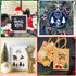 100 Pieces Christmas Stencils?3x3in and Reusable Painting DIY Template for Painting on Wood Ornaments DIY Crafts Fabrics Window Christmas Decorati...