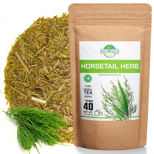 40 Dried Horsetail Herb Tea Shavegrass (Equisetum Arvense) - 40 Count 1.5 g Tea BagsField Horsetail Leaf Herb Tea...