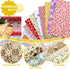 500 Pcs 4 x 4 Inches Cotton Fabric Square Pre Cut Quilt Squares Fabric Bundles Patchwork Fabrics Floral Printed Square Patchwork Fabric Quilting F...