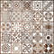 25 Pack Tile Stencils, Reusable Flower Pattern Painting Stencils for Painting on Wall Wood Floor Furniture...