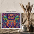 Posterizer 1 pcs- psychedelic funky hippie colorful owl print 3-Abstract & Modern Art-Fantasy & Fiction Art- Living Room Bedroom Decor- unframed w...