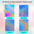 28 Sheets Holographic Cardstock Paper 250gsm/92lb, 8.5 x 11 Metallic Glitter Paper 4 Mixed Styles Printable Only Compatible with Laser Printer,Thi...