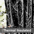 FMFUNCTEX 100% Blackout Valance for Kitchen Bathroom, Silver on Black Kitchen Window Valances 18 Inch Tree Branch Print Valance Curtains for Livin...