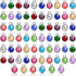Hicarer 108 Pieces Crystal Birthstone Charms DIY Jewelry Necklace Bracelet Beads Pendant with Rings Mixed Handmade Round Crystal Charm for Earring...