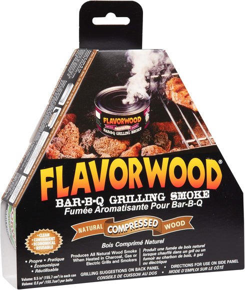 Smoking Wood Pellets - Instant Disposable Smoke Box Cans Turn Any Grill into a Smoker (Apple, Hickory, Mesquite)- Variety 3 Pack Gift Set of All N...