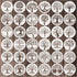 36 Pieces Tree of Life Stencils, 4 Inch Round Reusable Tree Stencils for Painting on Wood Plastic Drawing Natural Tree Template for Coaster Canvas...