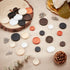 PH PandaHall 30pcs Flat Round Wooden Pendant 3 Sizes Blank Pendant Trays Wood Bezel Pendant with 40pcs Screw Eye Pin Peg Bails 40pcs Ice Pick Pinc...
