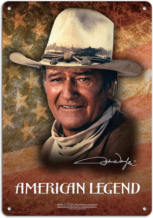Midsouth Products John Wayne 8"x11.5" TIN Sign - American Legend...