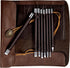 8 Pcs Tungsten Steel Chisel, Metal Engraving Tools, Chisel Set with Leather Sheath for Woodworking, Seal and Bamboo Carving...