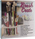Creative Mark Brush Crate Brush Storage Holder - Brush Crate for Painting, Artists, Drying, & More! - Beige - 2 Pack...