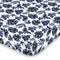 NoJo Super Soft Blue and White Palm Leaf Nursery Crib Fitted Sheet...