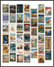 Posterizer 1 pcs-Miniature Vintage Travel Posters- California-New Zealand-Holiday Poster Collection-Gift for Men Women Entrepreneur Teens - UNFRAM...