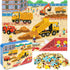 LELEMON 100 Pieces Jigsaw Puzzles in a Metal Box for Kids Age for 4-8 Boys Girls Toy Puzzles Construction Site Vehicles Children Learning Educatio...