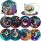 8 Pieces Diamond Art Coaster Kit with Holder DIY Sun and Moon Diamond Art Coaster Gifts 5d Diamond Dot Coaster for Beginners Adults Kids Art Table...