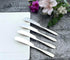 4 Pieces Set Butter knife, Pate Knife Cheese Spreader, Thick and Smooth Handle Food Safety Material Stainless Steel 18/10 SUS 304# for Home Restau...