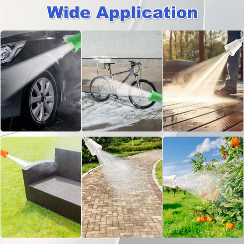 Pressure Washer Nozzle Guard, Stainless Steel High Power Washer Nozzle Tips Set with Upgraded Rubber Protector Cover, 5Pcs Pressure Washing Nozzle...