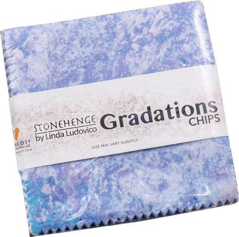 Linda Ludovico Stonehenge Gradations II Twilight Chips 42 5-inch Squares Charm Pack Northcott, Assorted, CGRAD42-47...