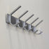 WEBI C-CBG05 Heavy Duty SUS 304 Hook Rail Coat Rack, 5 Hooks, Great Home Storage & Organization for Bedroom, Bathroom, Foyer, Hallway, Brushed Fin...