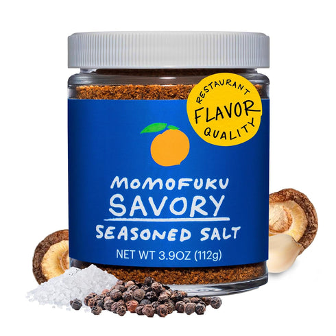 Momofuku Savory Seasoned Salt by David Chang, (4 Ounces), Umami Seasoning for Meat & Vegetables, Supercharged Salt & Pepper, Chef Made for Cooking...