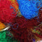 Saree Silk Fiber Multicolor Throwsters Waste for Felting, Spinning Fiber - 100 gm (3.52 oz)......