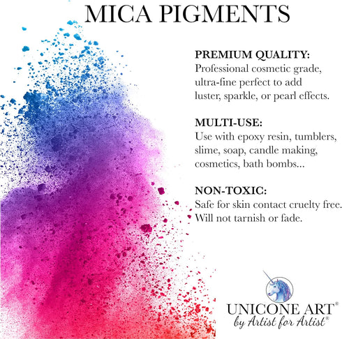 Morocco Blue Mica Powder Pigment (56g) Multipurpose DIY Arts and Crafts, Cosmetic Grade, Soap,Resin Epoxy,Paint, Slime, Mold Making, Candle Making...