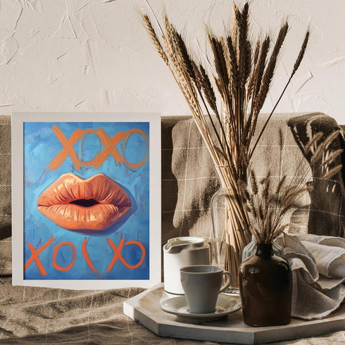 Posterizer 1 pcs-xoxo cute flirty poster-Valentine's day inspired art -1-Romantic Art-Holiday Poster Collection-Gift for Couples boyfriend girlfri...