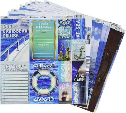 Reminisce CRU-200 Caribbean Cruise Scrapbook Collection Kit...