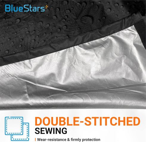 Air Conditioner Cover for Outside Units by BlueStars - Waterproof & Windproof - 420D Oxford Fabric - Outdoor Central AC Units Square Cover (26x26x...