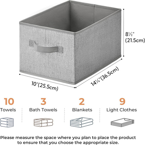 GRANNY SAYS Storage Baskets for Shelves, Fabric Storage Bins with Handles, Collapsible Storage Boxes, Closet Storage Bins, Organizers and Storage,...