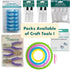 4 Ultra-fine Tip Applicator Bottles 20ml Clear, for storing & applying craft supplies & mediums like glitter, glue, paint, stains, inks - Creative...